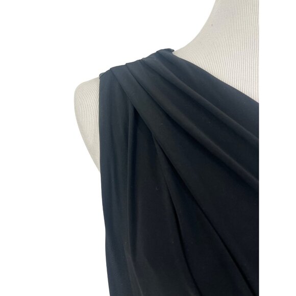 The Limited One-Shoulder Elegant Asymmetrical Ruched Evening Party Dress - Picture 2 of 16